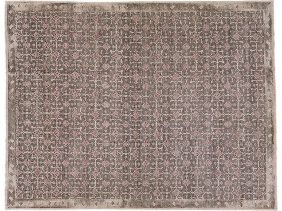 Modern Khotan Wool Rug 12 X 15