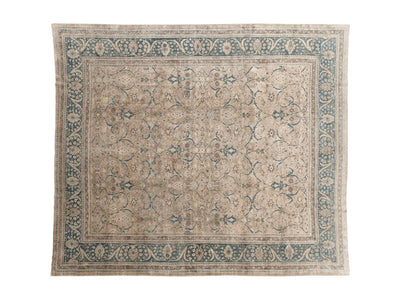 Antique Tabriz Wool Rug 11 X 13