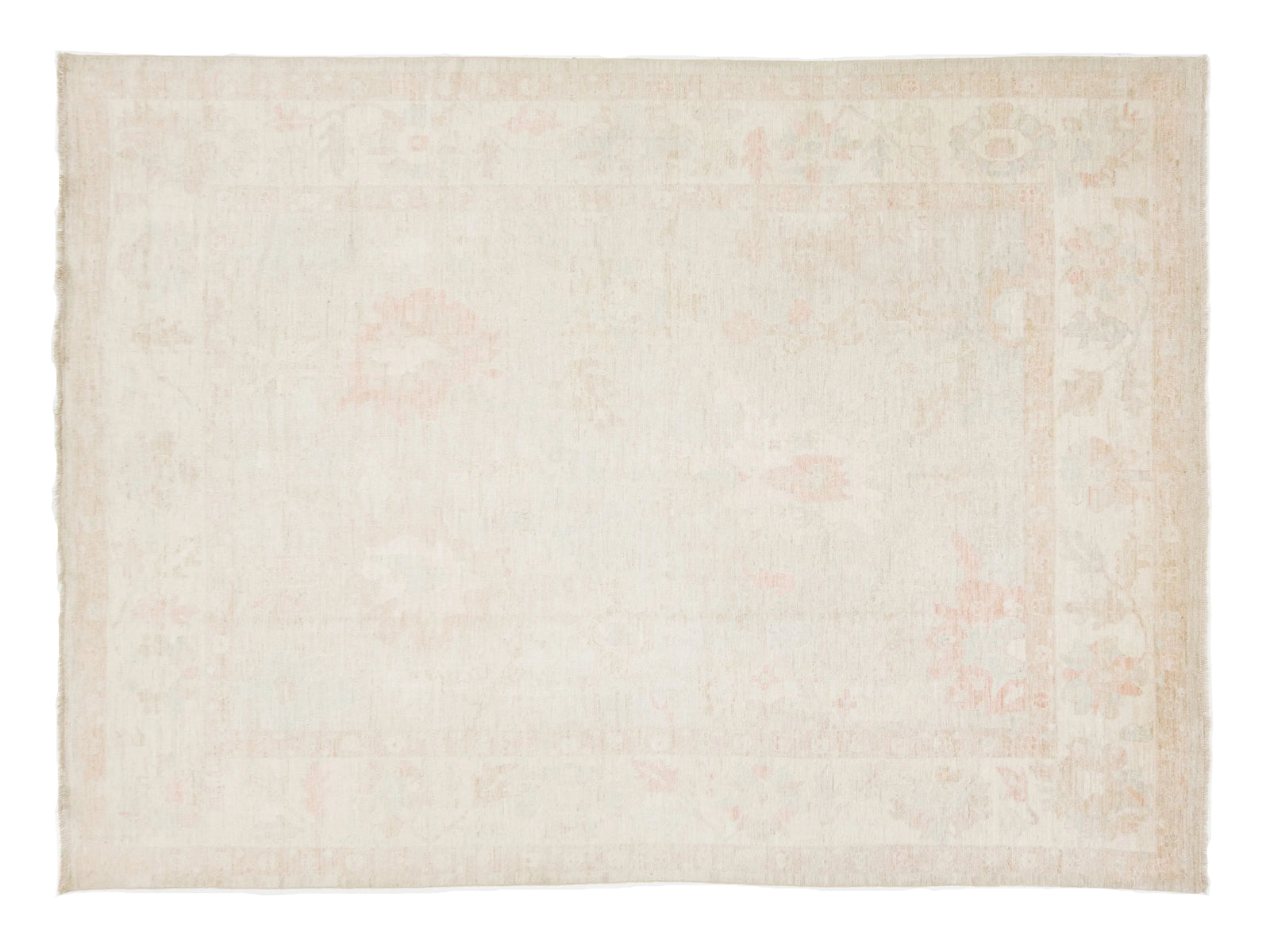Modern Oushak Wool Rug 10 X 13