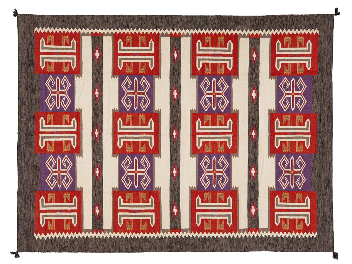 Modern Navajo Wool Rug 9 X 12