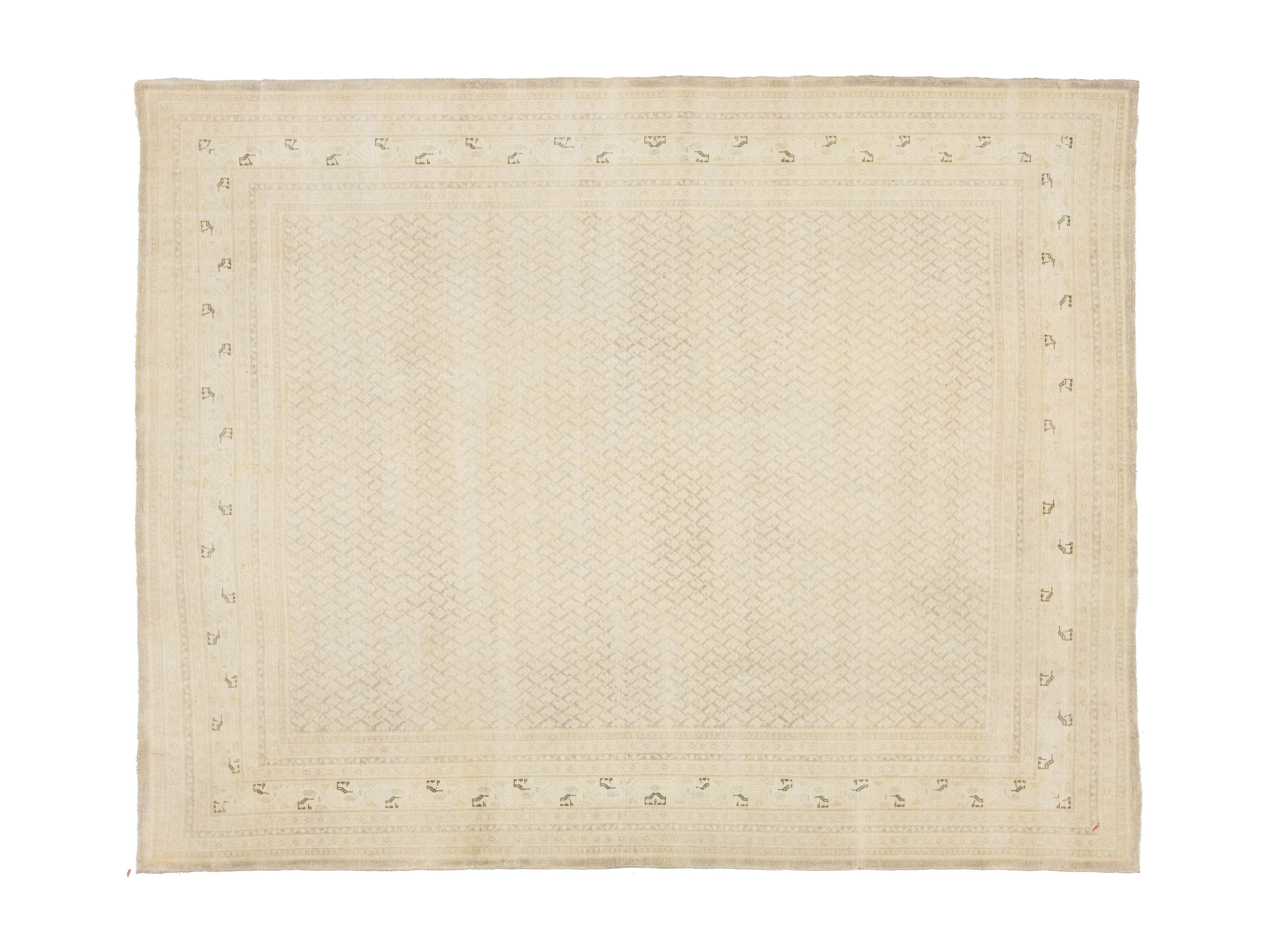 Antique Tabriz Wool Rug 8 X 10