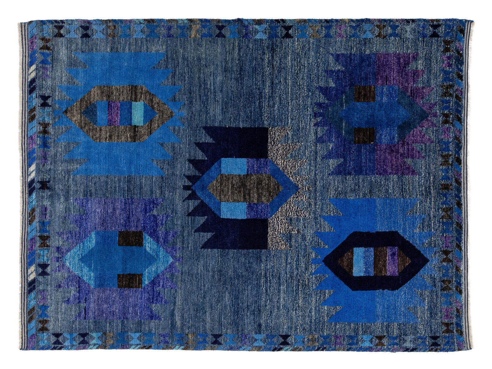 Modern Baluch Wool Rug 6 X 8