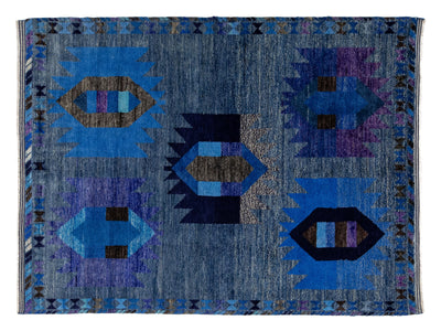 Modern Baluch Wool Rug 6 X 8