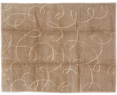 Modern Tibetan Wool Rug 9 X 12