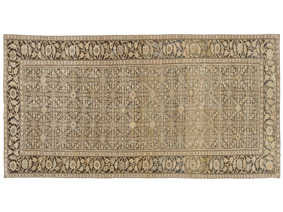 Antique Malayer Wool Rug 7 X 13