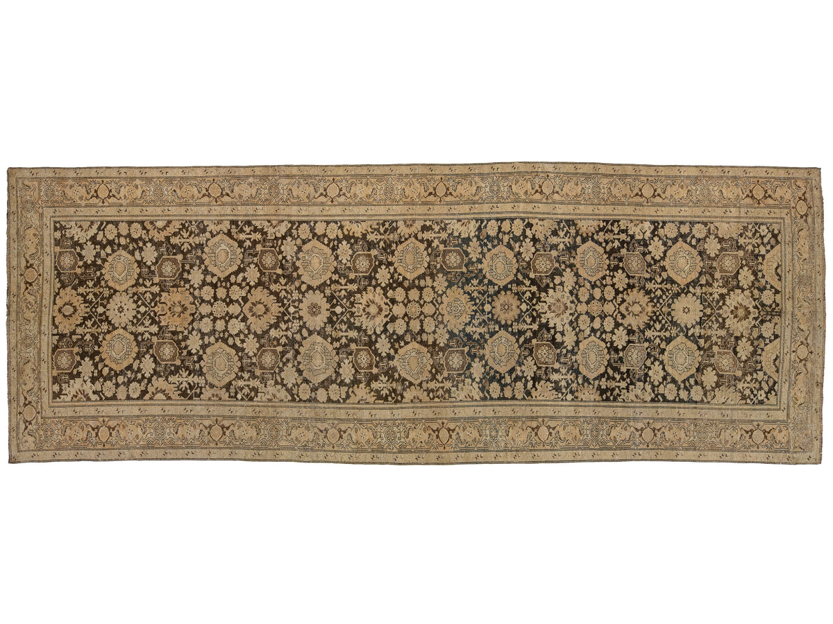 Antique Karabagh Wool Rug 7 X 18
