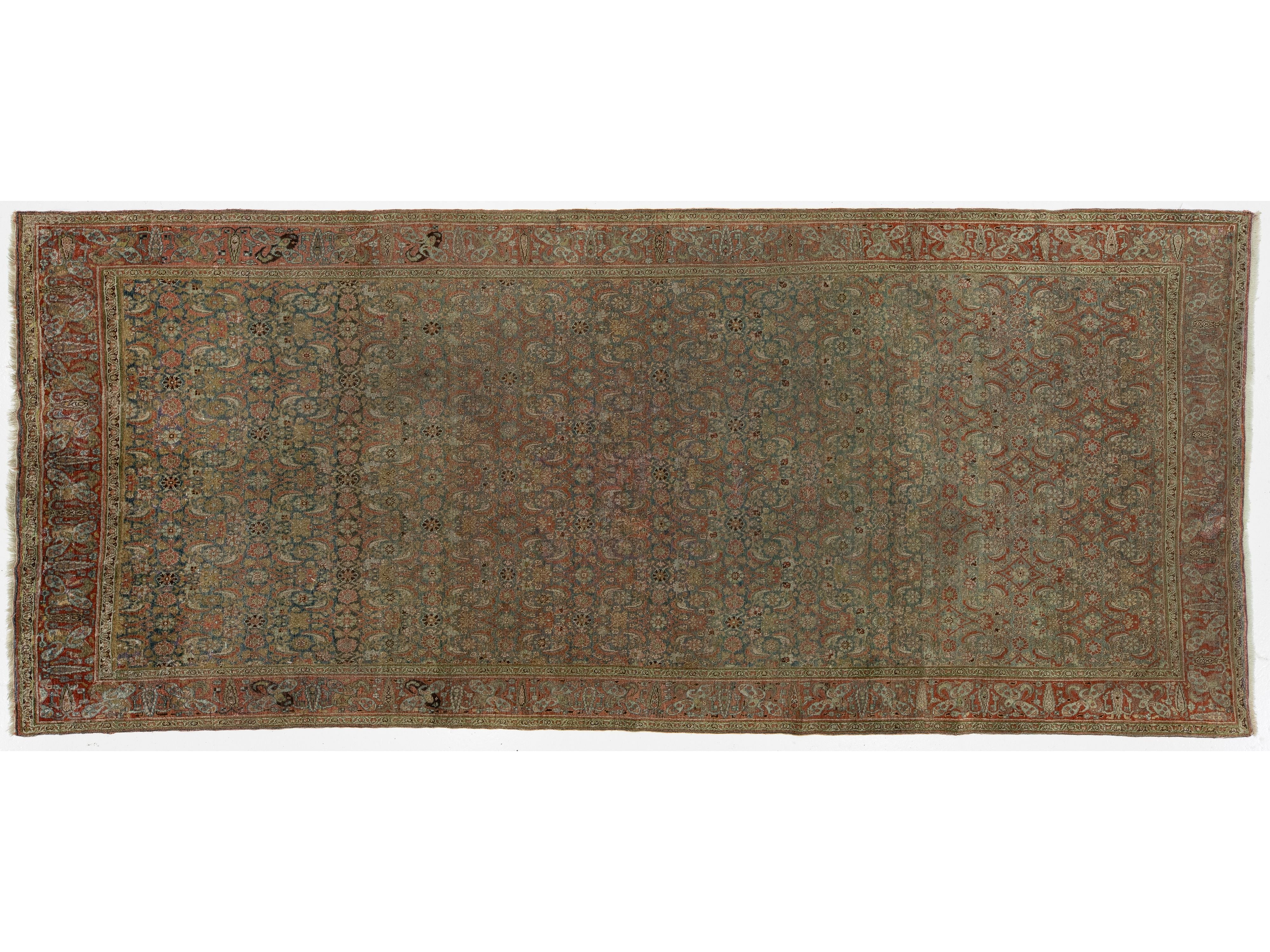 Antique Malayer Wool Rug 6 X 14