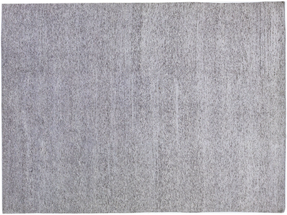 Modern Wool and Silk Rug 9 X 12