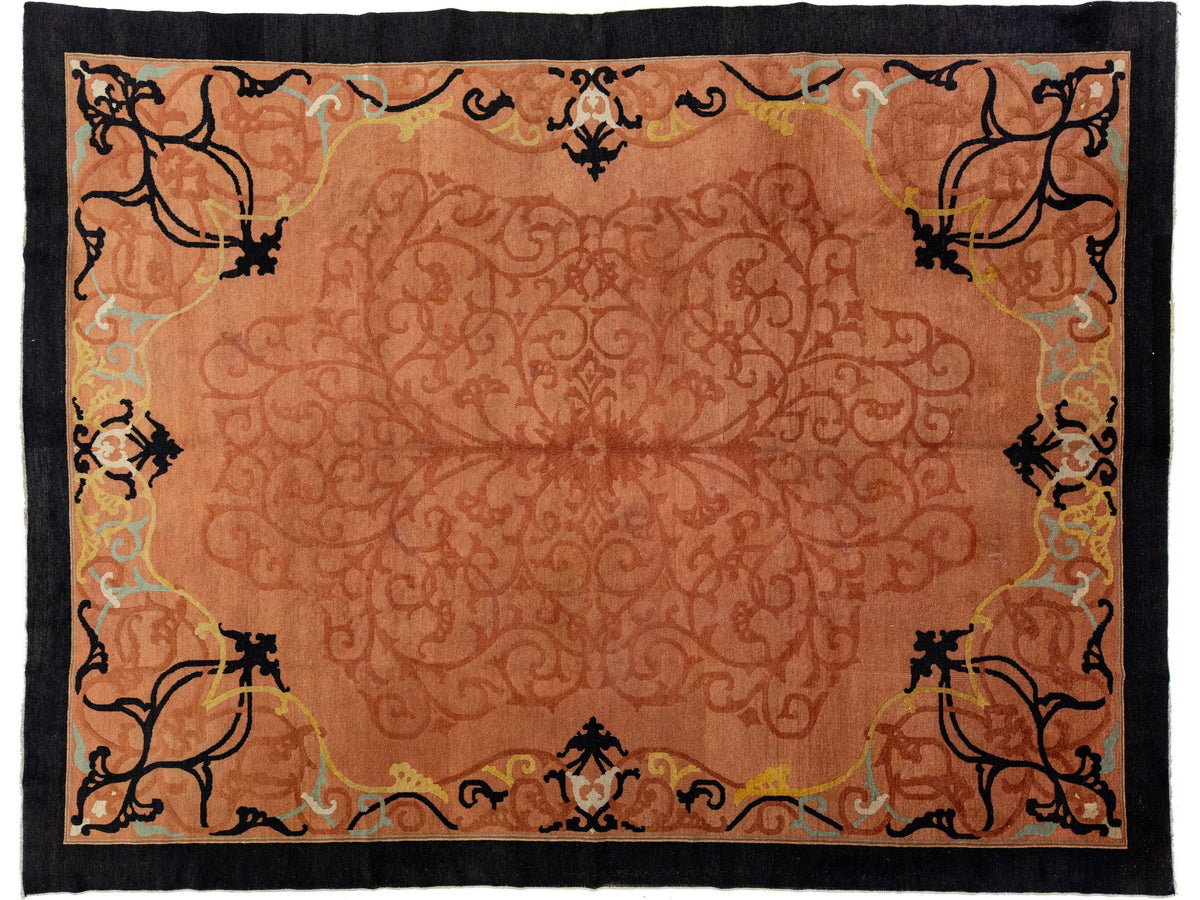 Antique Art Deco Chinese Rug 9 X 12