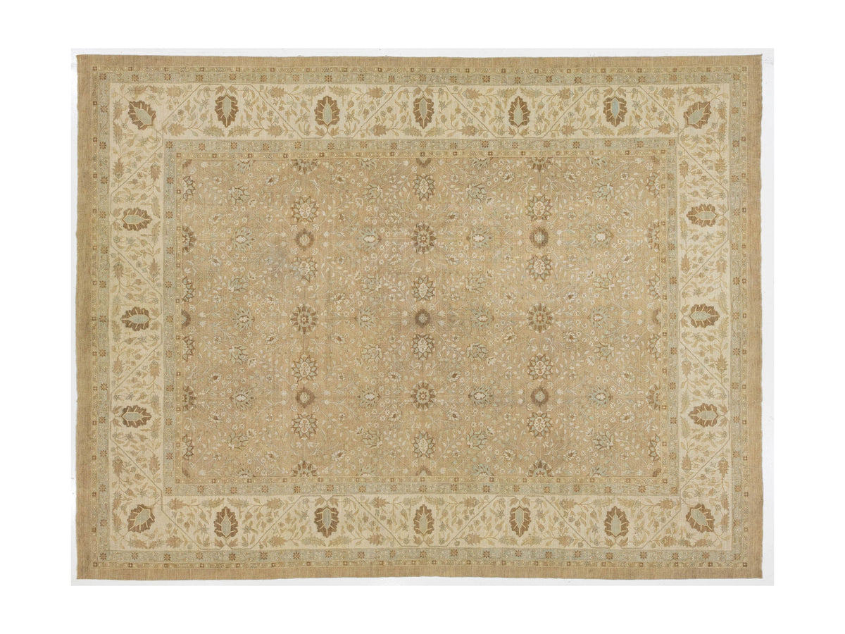 Modern Oushak Wool Rug 12 X 15