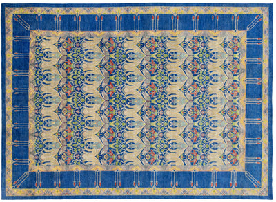 Modern Art & Crafts Wool Rug 10 X 14