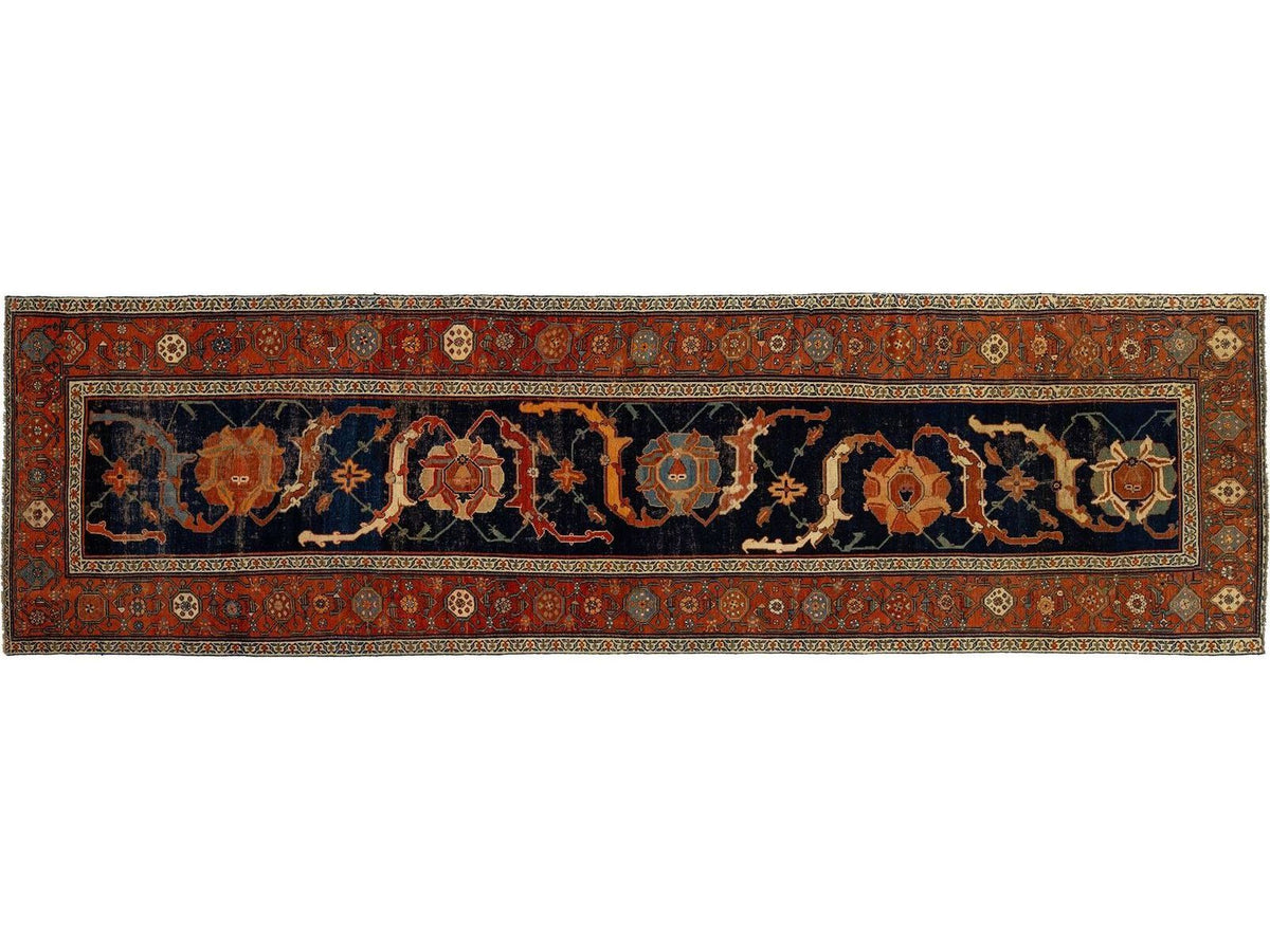 Antique Malayer Wool Runner 5 X 16