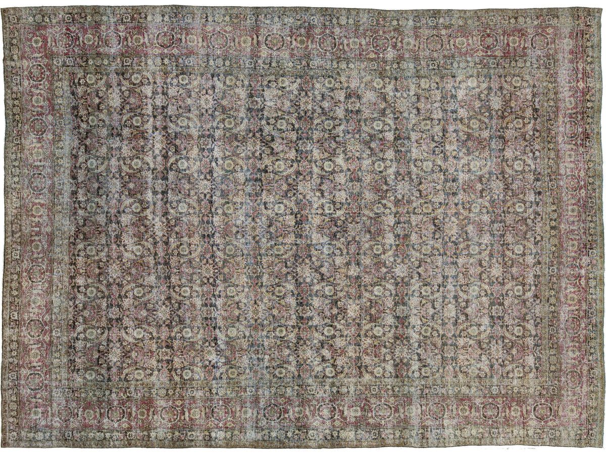 Antique Malayer Wool Rug 11 X 14