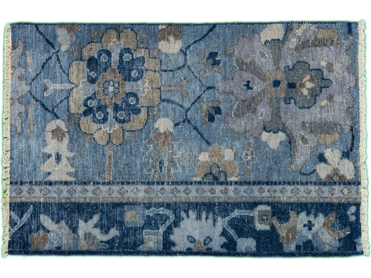 Modern Tabriz Style Wool Custom Rug