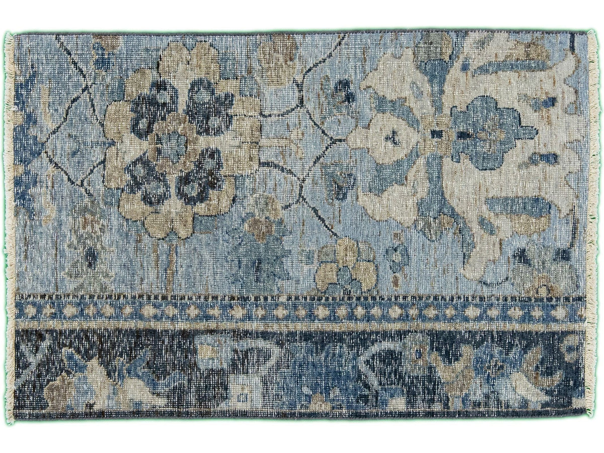 Modern Tabriz Style Wool Custom Rug