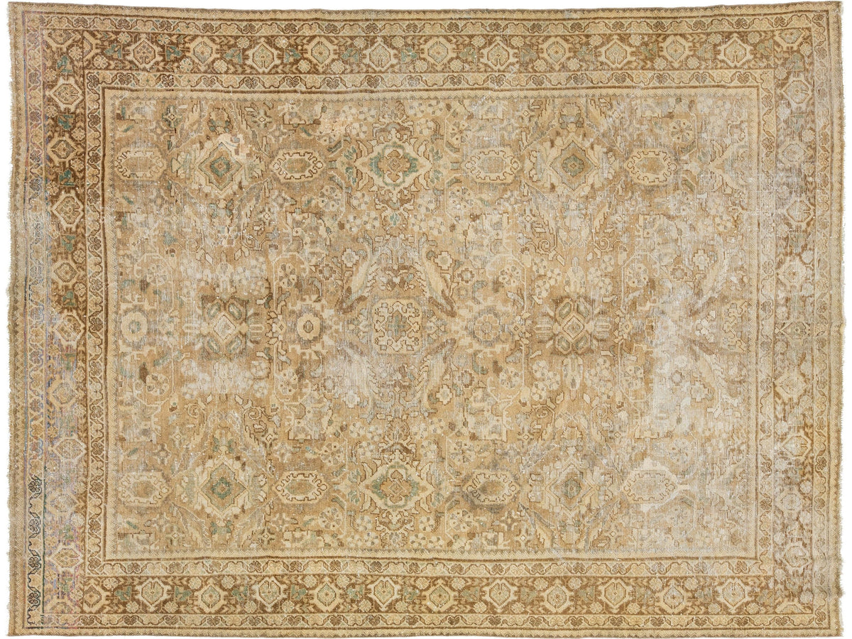 Antique Mahal Wool Rug 10 X 13