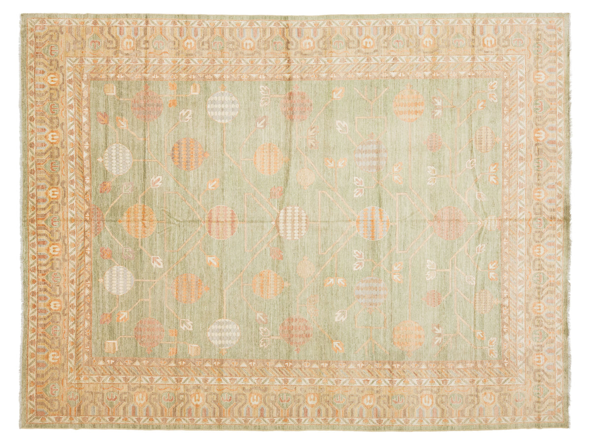 Modern Khotan Wool Rug 12 X 15