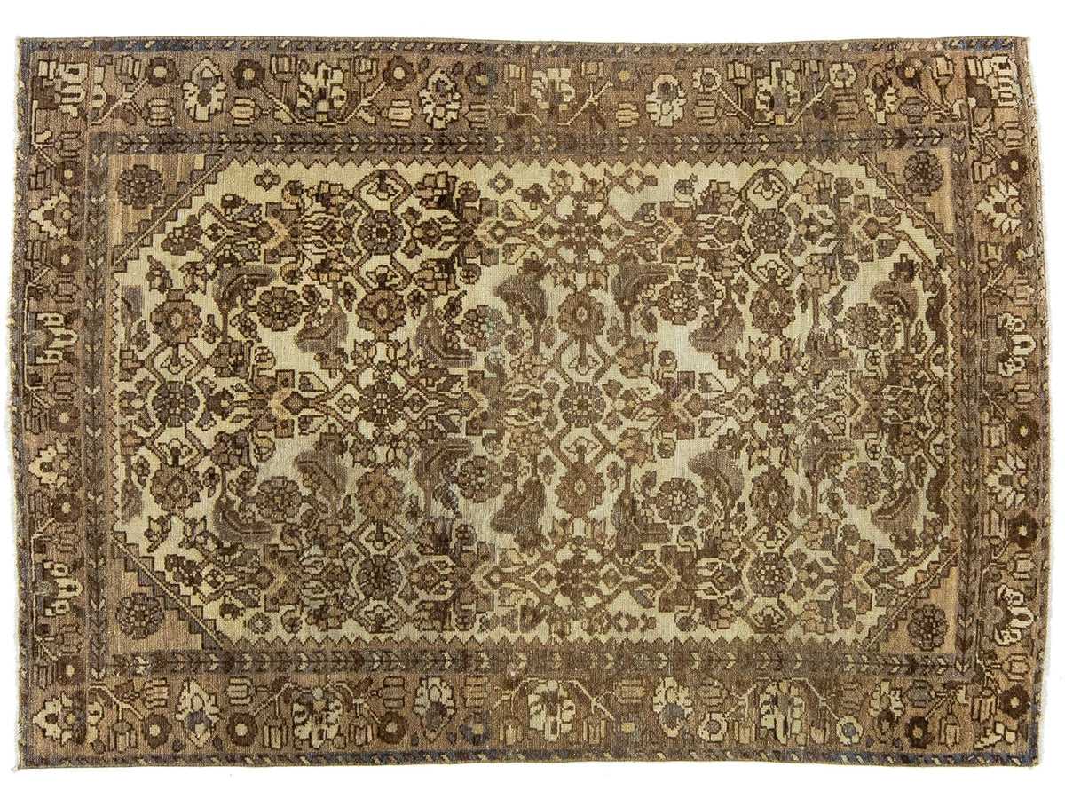 Antique Malayer Wool Rug 3 X 5