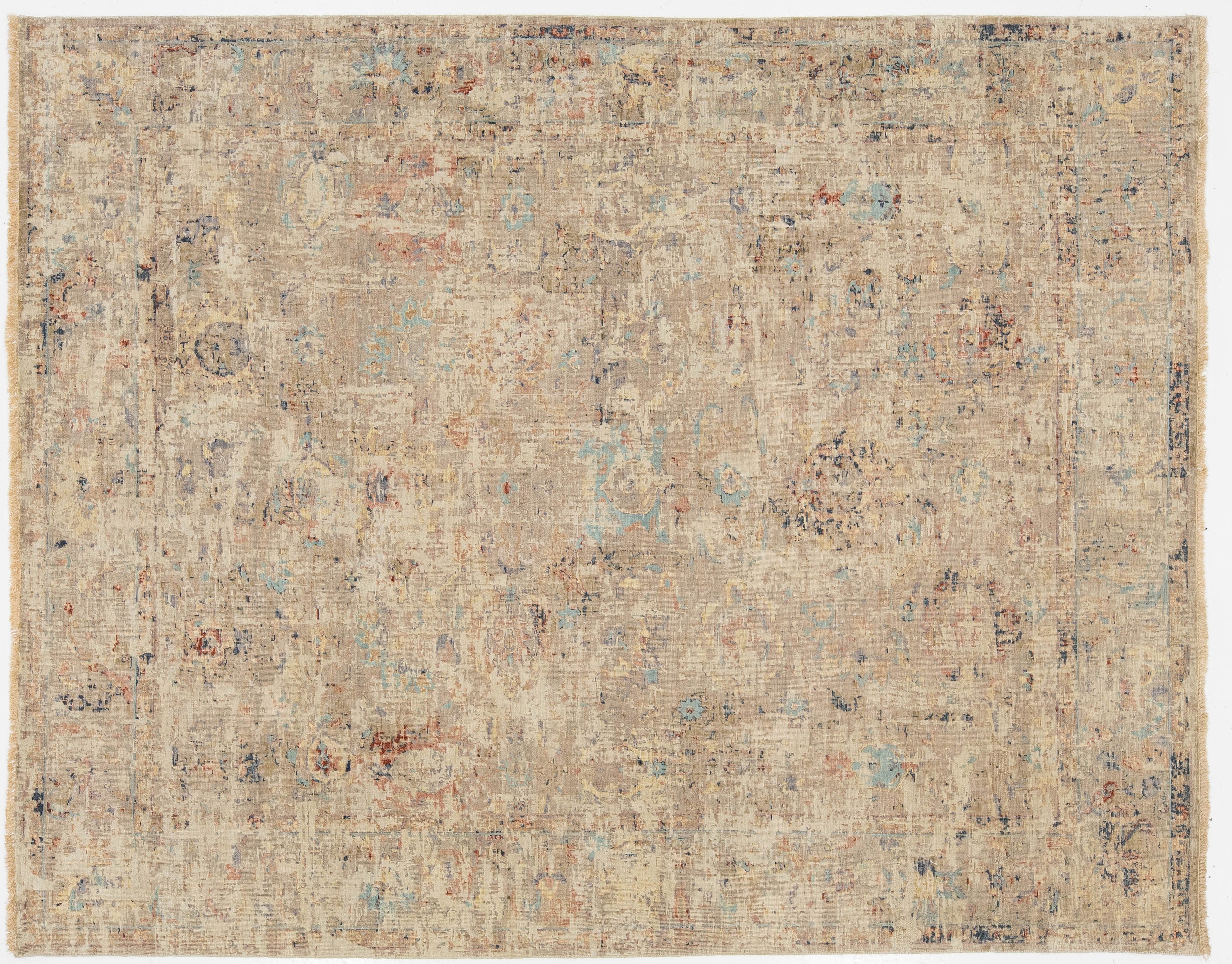 Modern Abstract Wool Rug 8 X 10