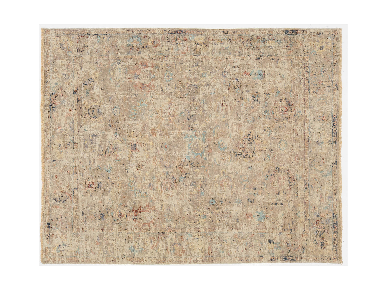 Modern Abstract Wool Rug 8 X 10