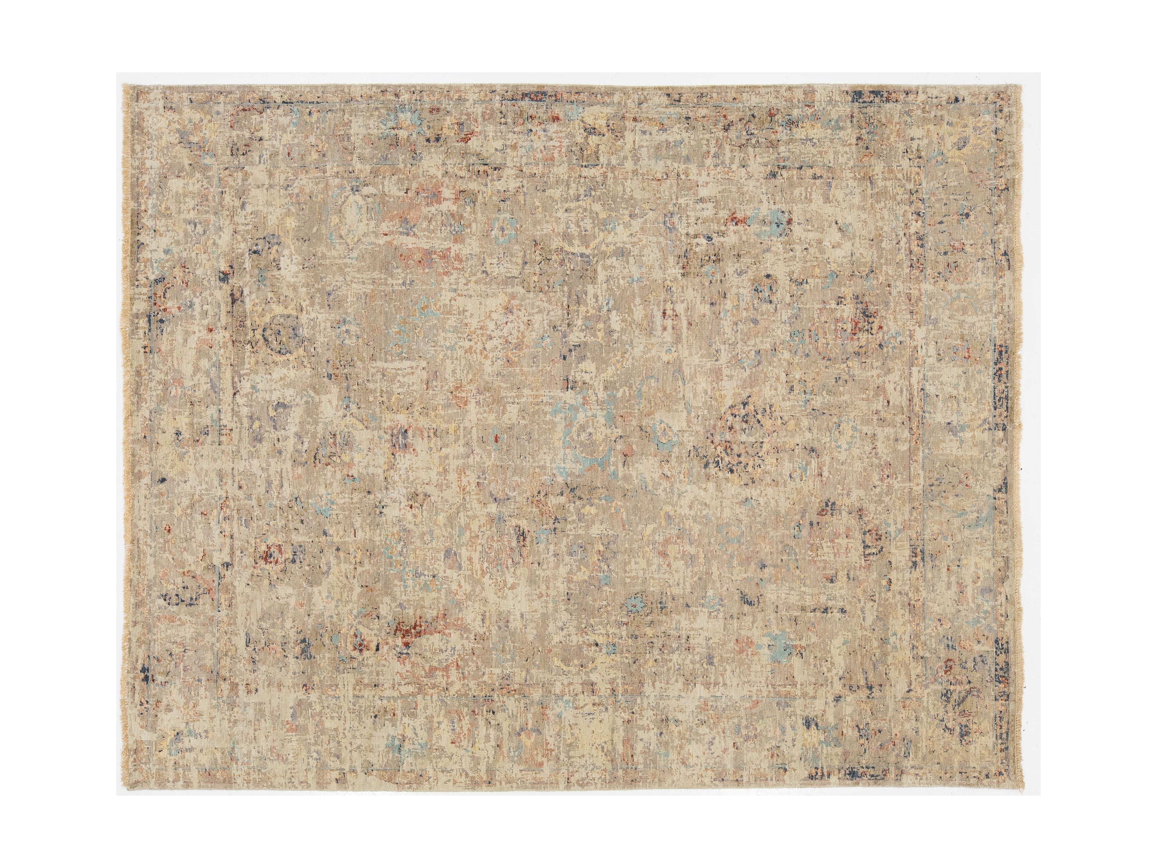 Modern Abstract Wool Rug 8 X 10
