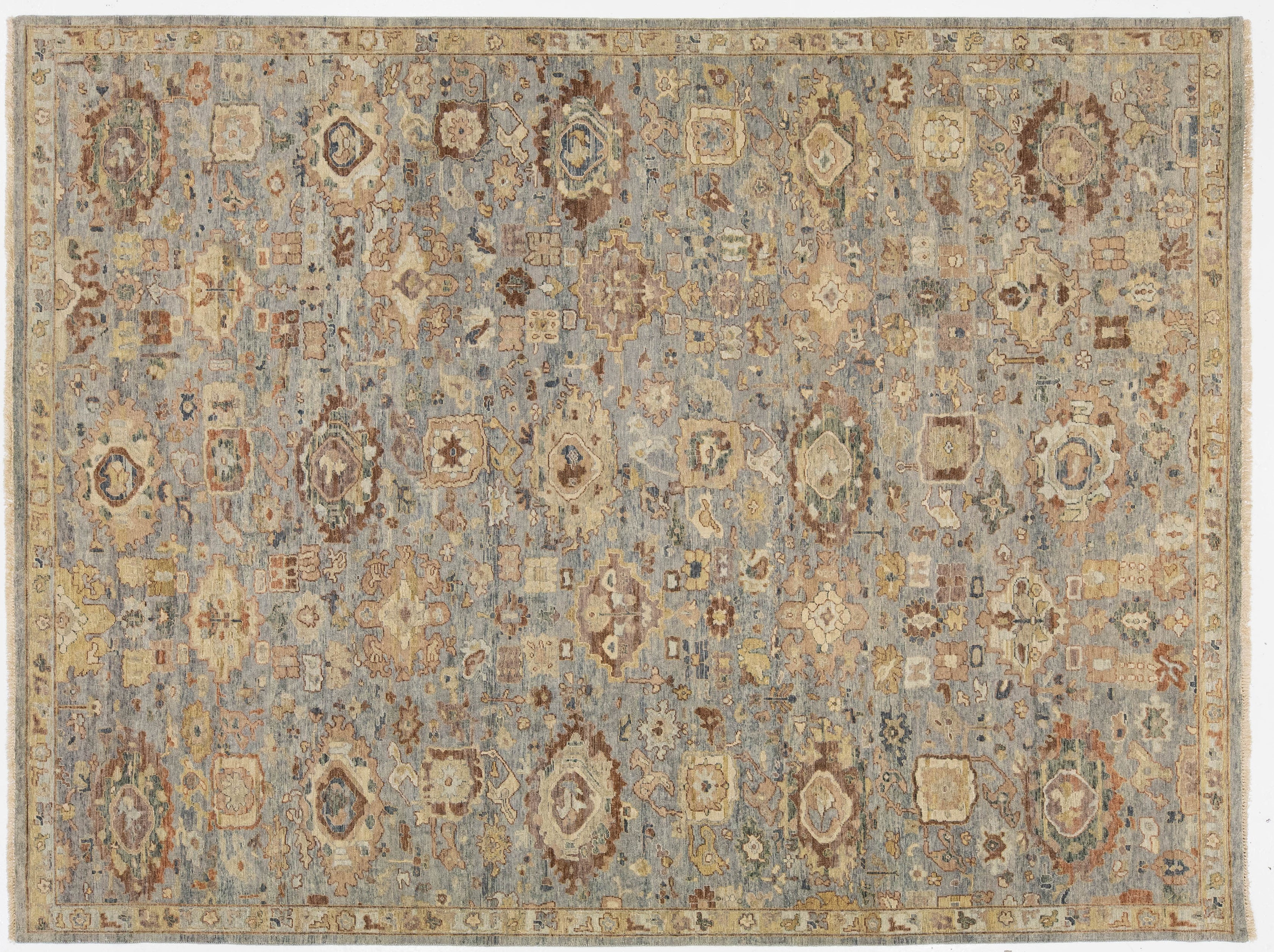 Modern Transitional Wool Rug 9 X 11
