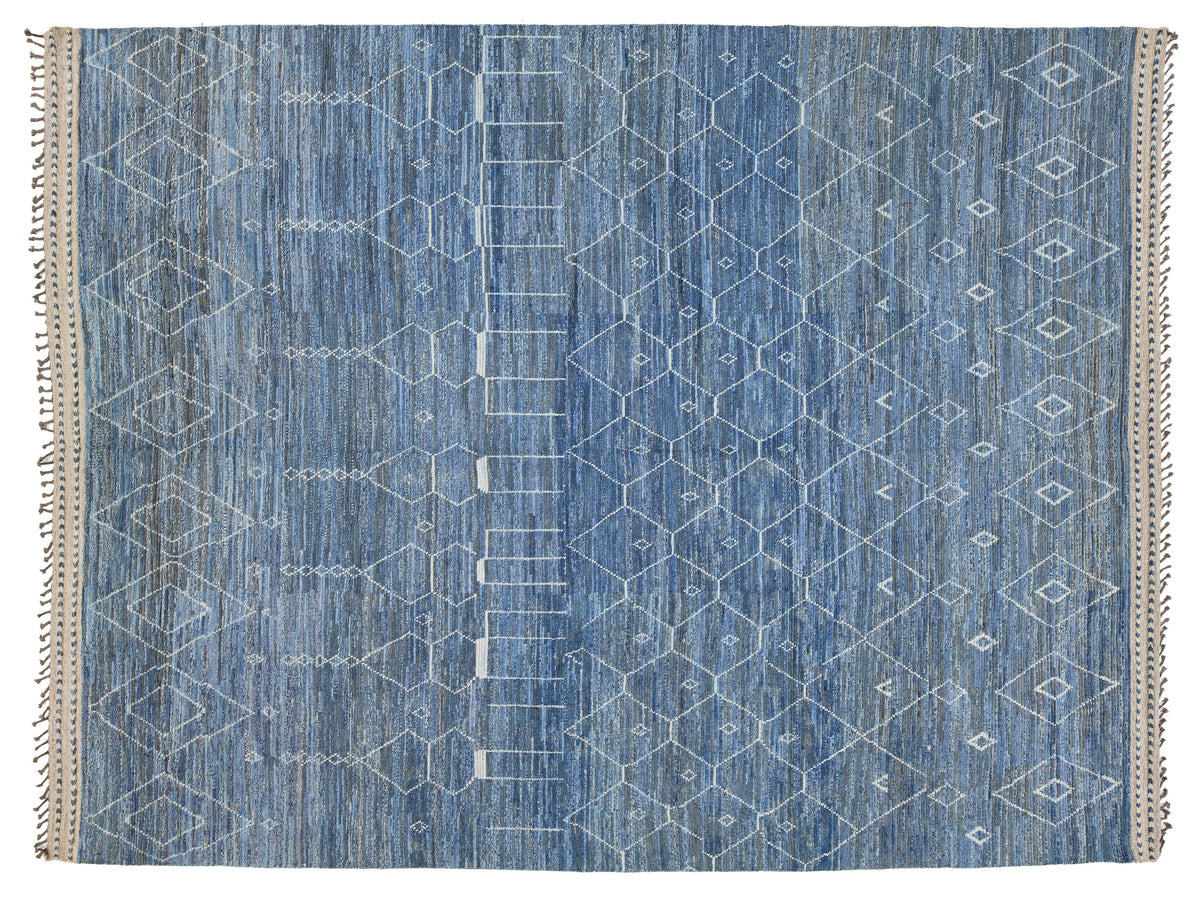 Modern Moroccan Wool Rug 12 X 16