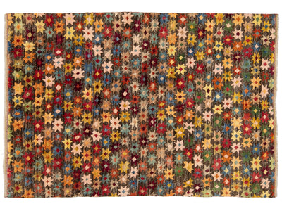 Modern Baluch Wool Rug 6 X 8