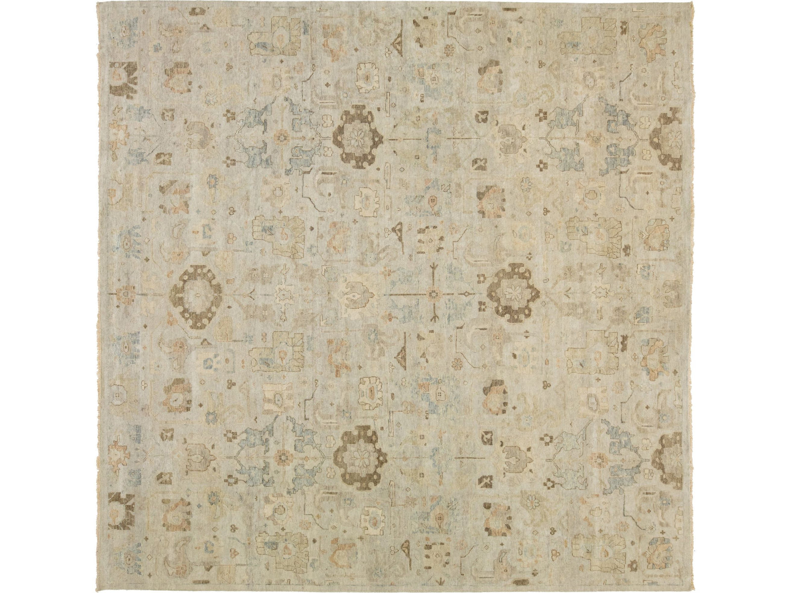 Modern Artisan Indian Wool Rug 12 X 12