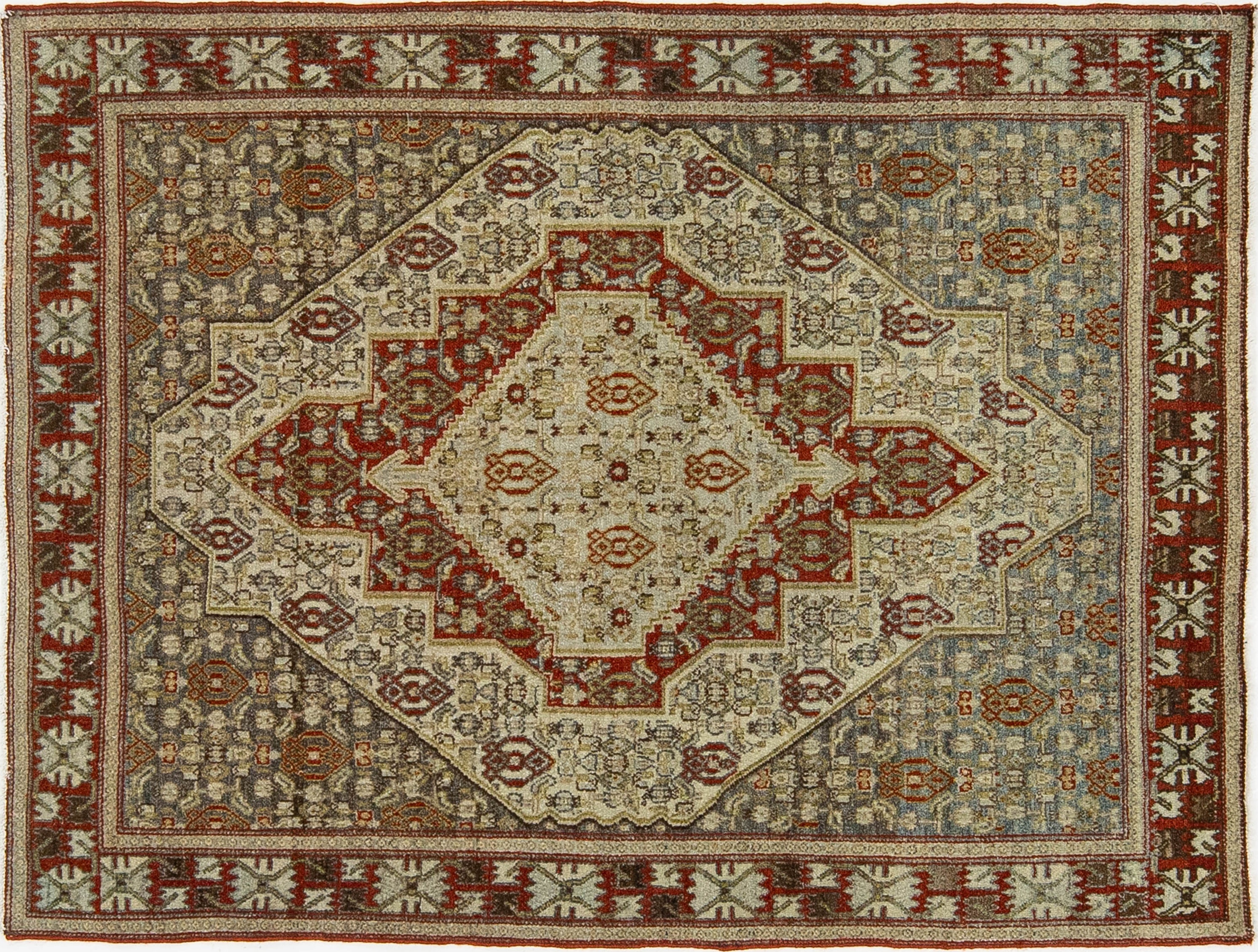 Antique Malayer Wool Rug 4 X 5