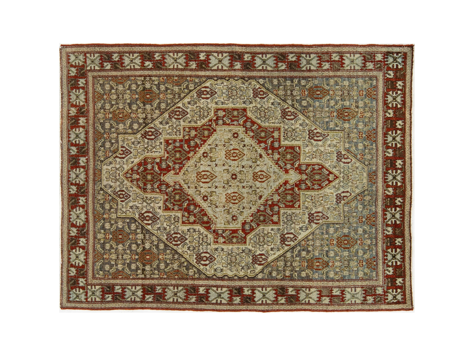 Antique Malayer Wool Rug 4 X 5