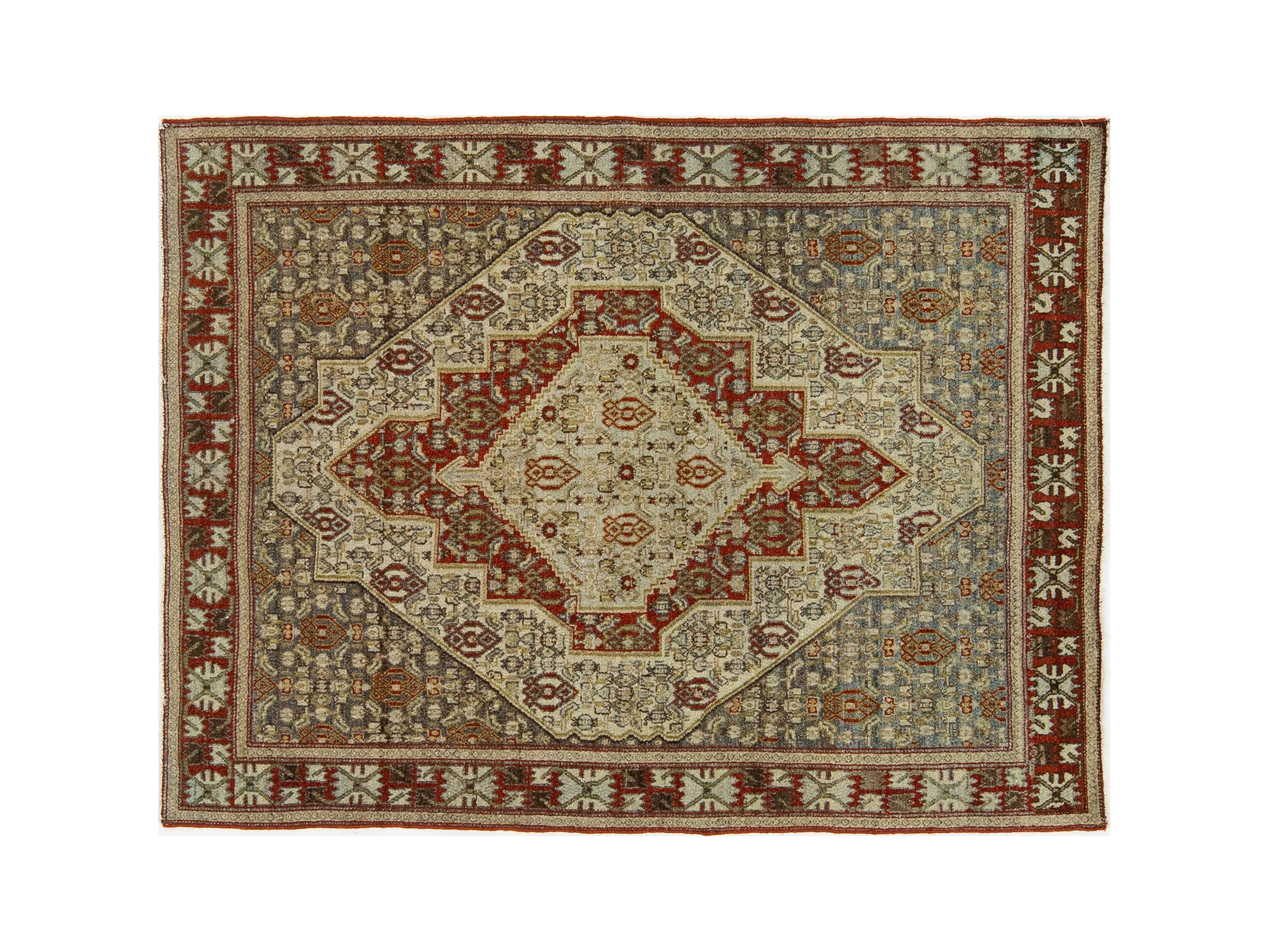 Antique Malayer Wool Rug 4 X 5