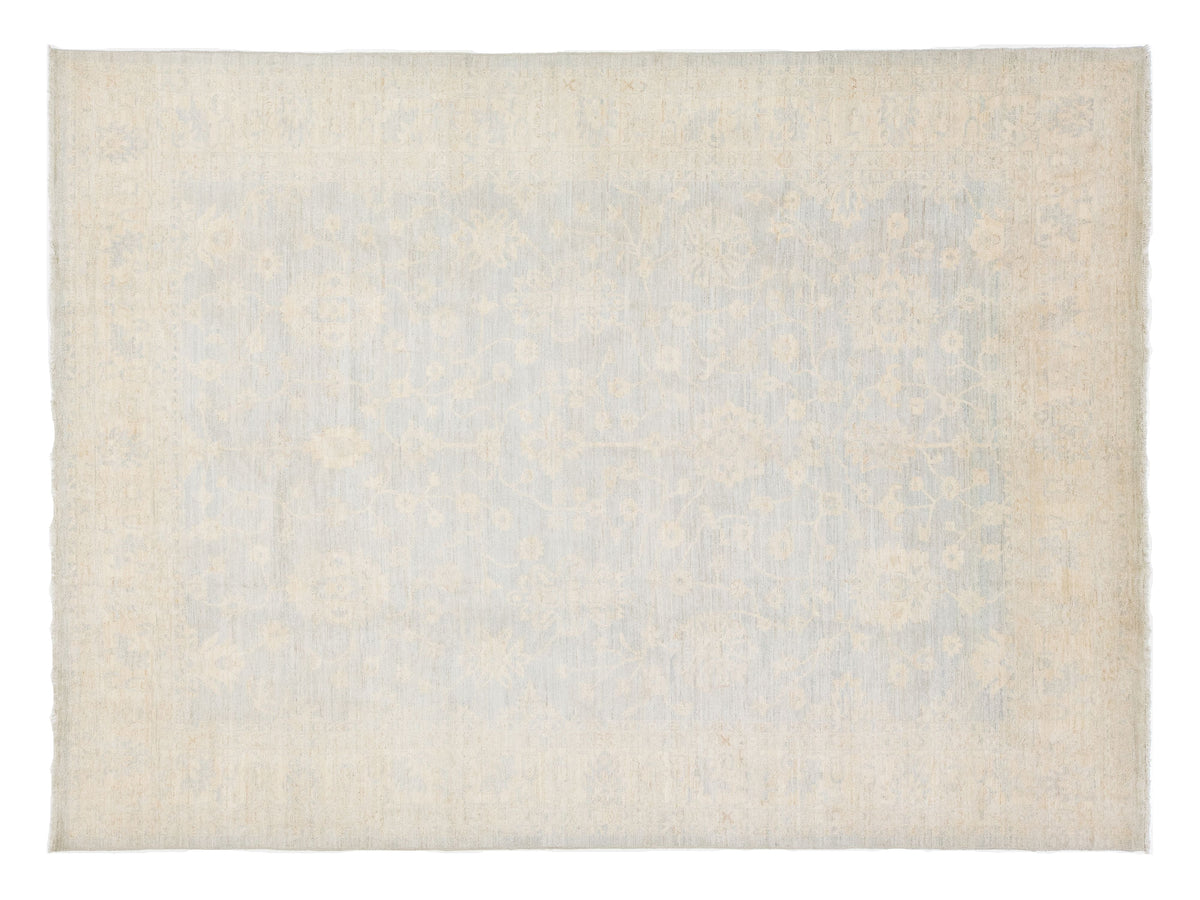 Modern Oushak Wool Rug 10 X 13