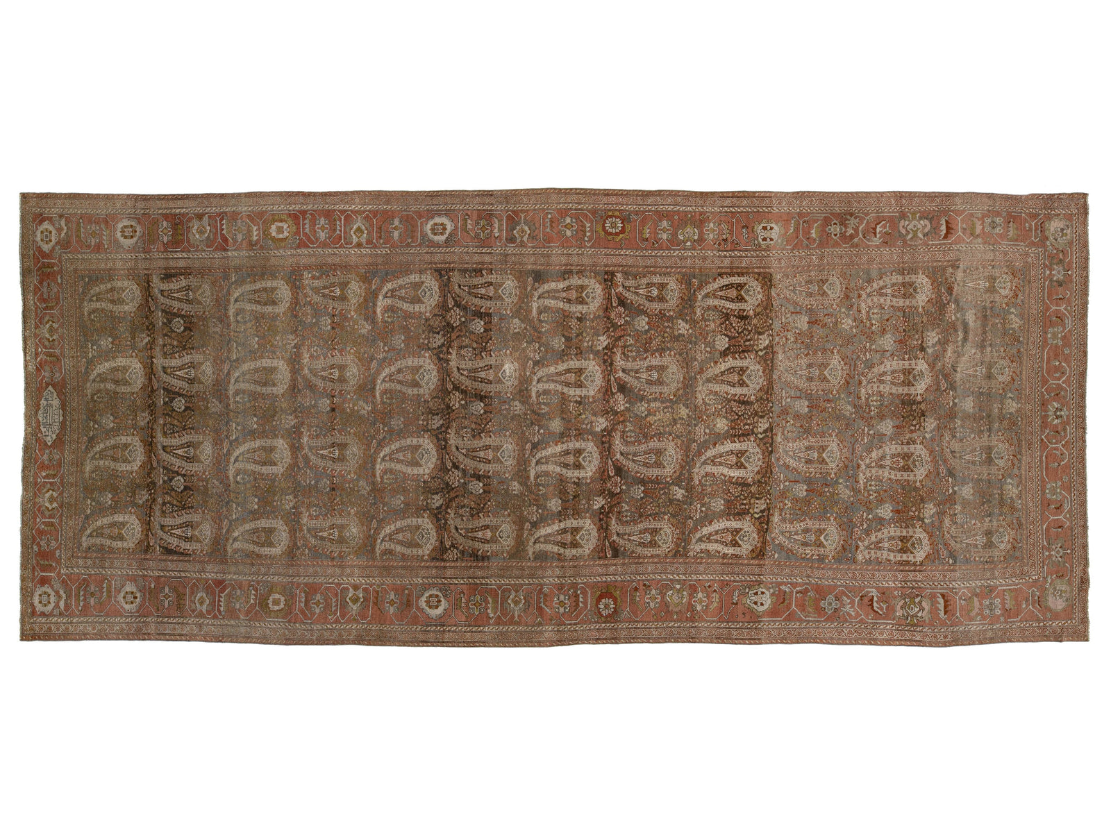 Antique Sultanabad Wool Rug 8 X 19