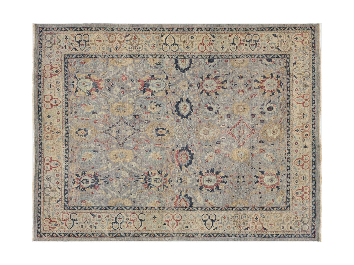 Modern Oushak Wool Rug 11 X 15