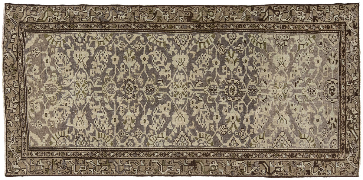 Vintage Turkish Oushak Wool Rug 4 X 9