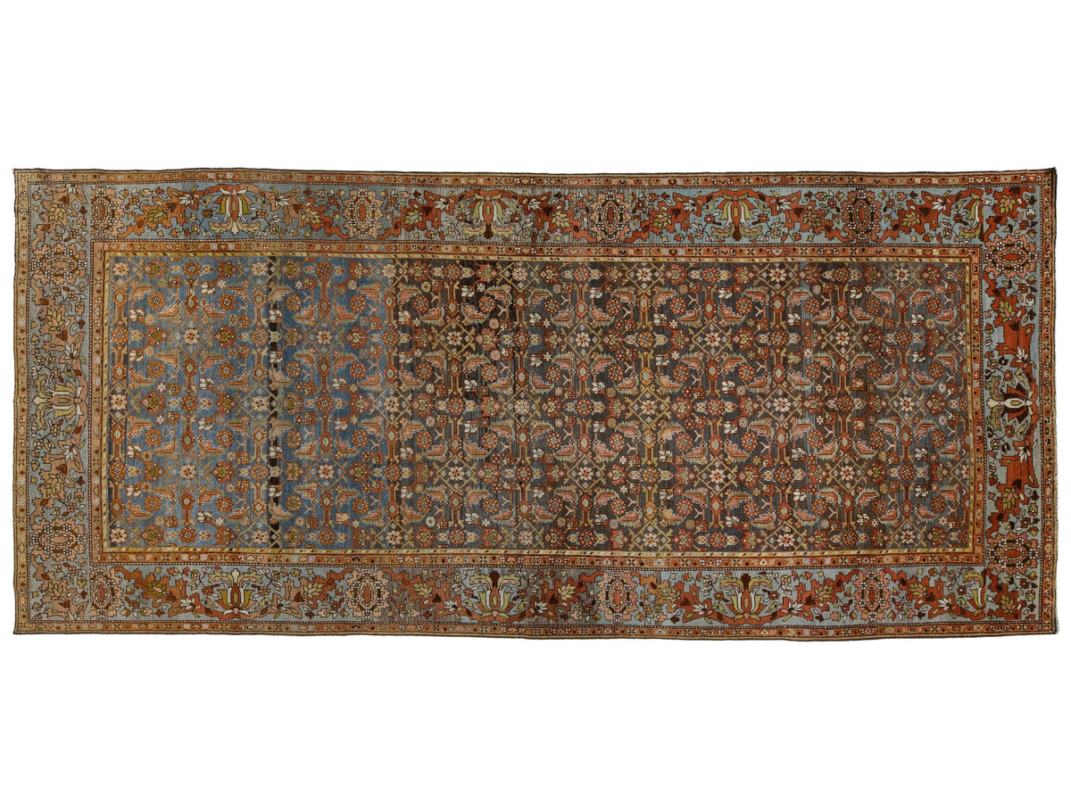 Antique Malayer Wool Rug 7 X 16