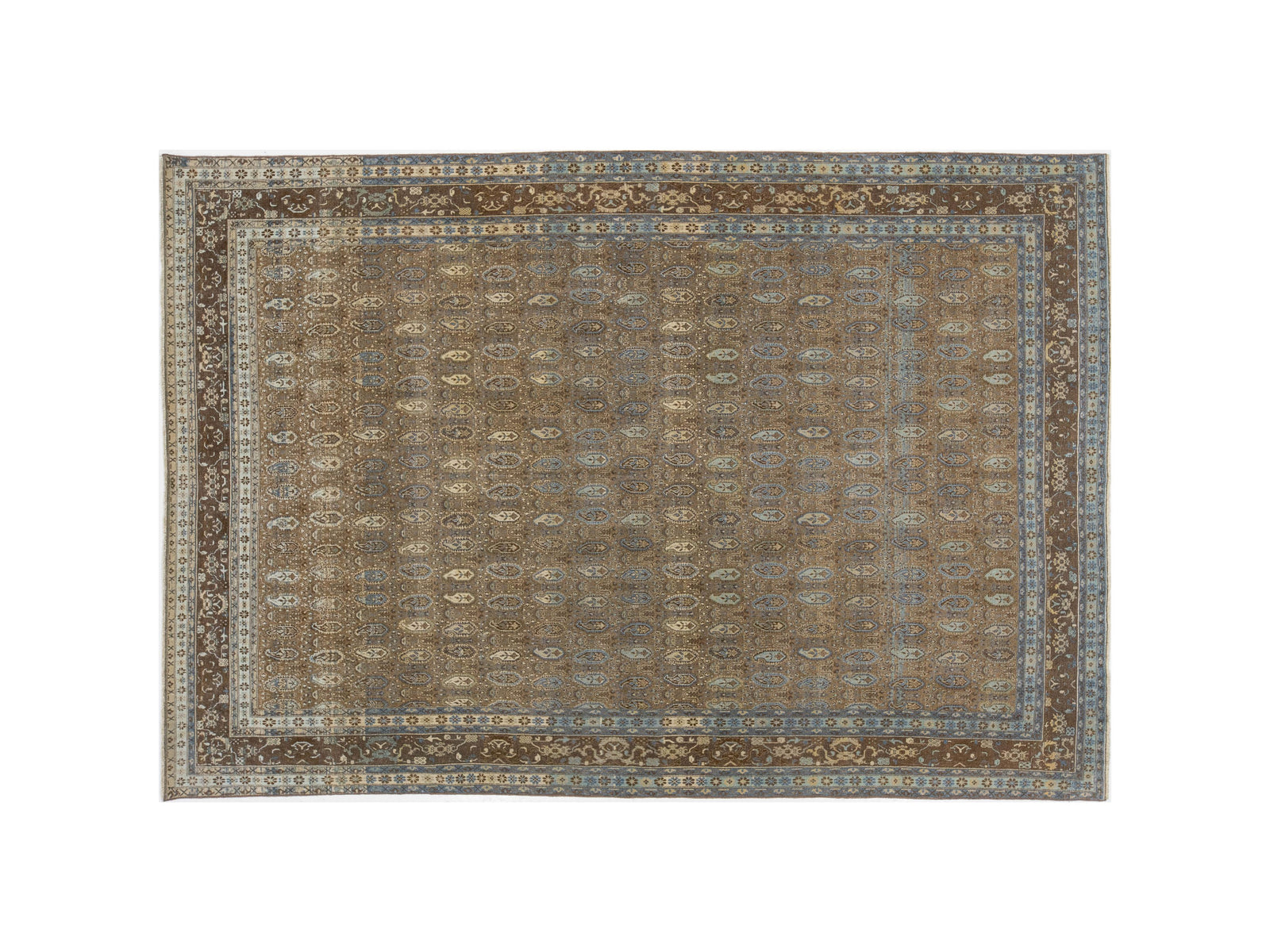 Antique Agra Wool Rug 7 X 10