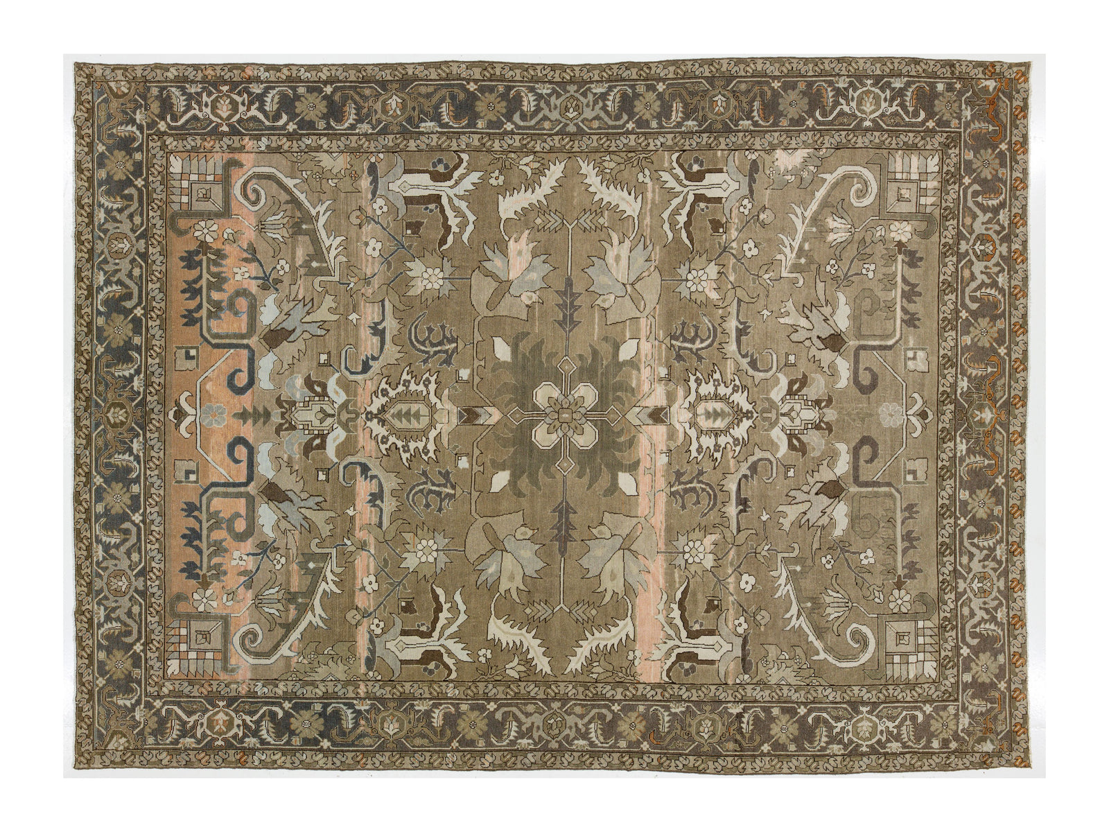 Antique Malayer Wool Rug 12 X 15