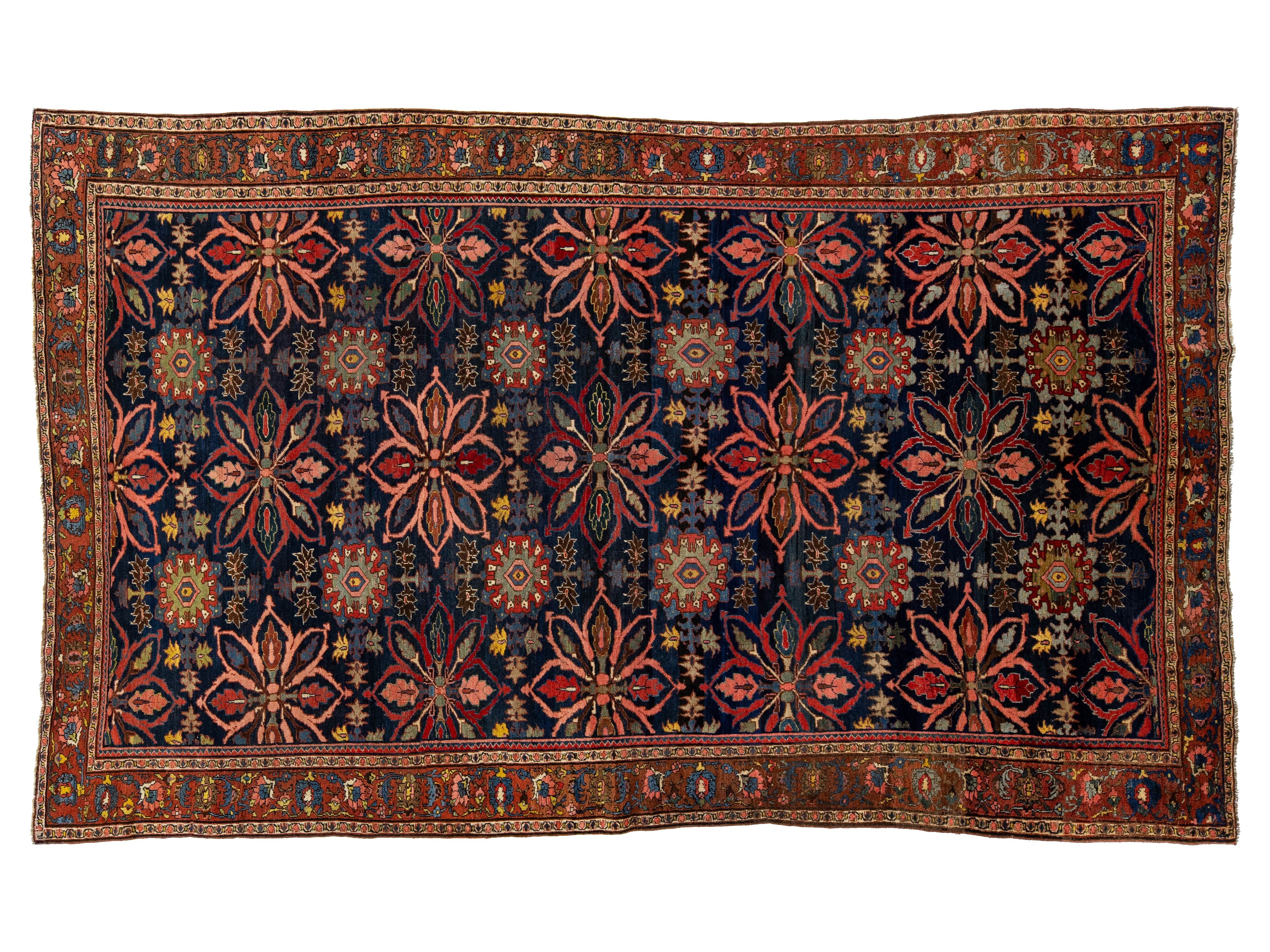 Antique Bidjar Wool Rug 8 X 14