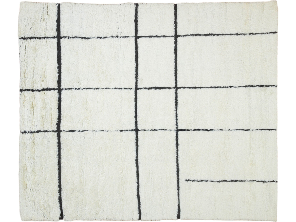 Modern Safi Collection Wool Rug 8 X 10