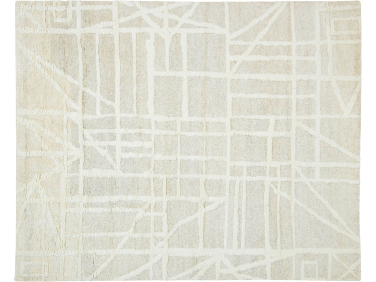 Modern Safi Collection Wool Rug 8 X 10