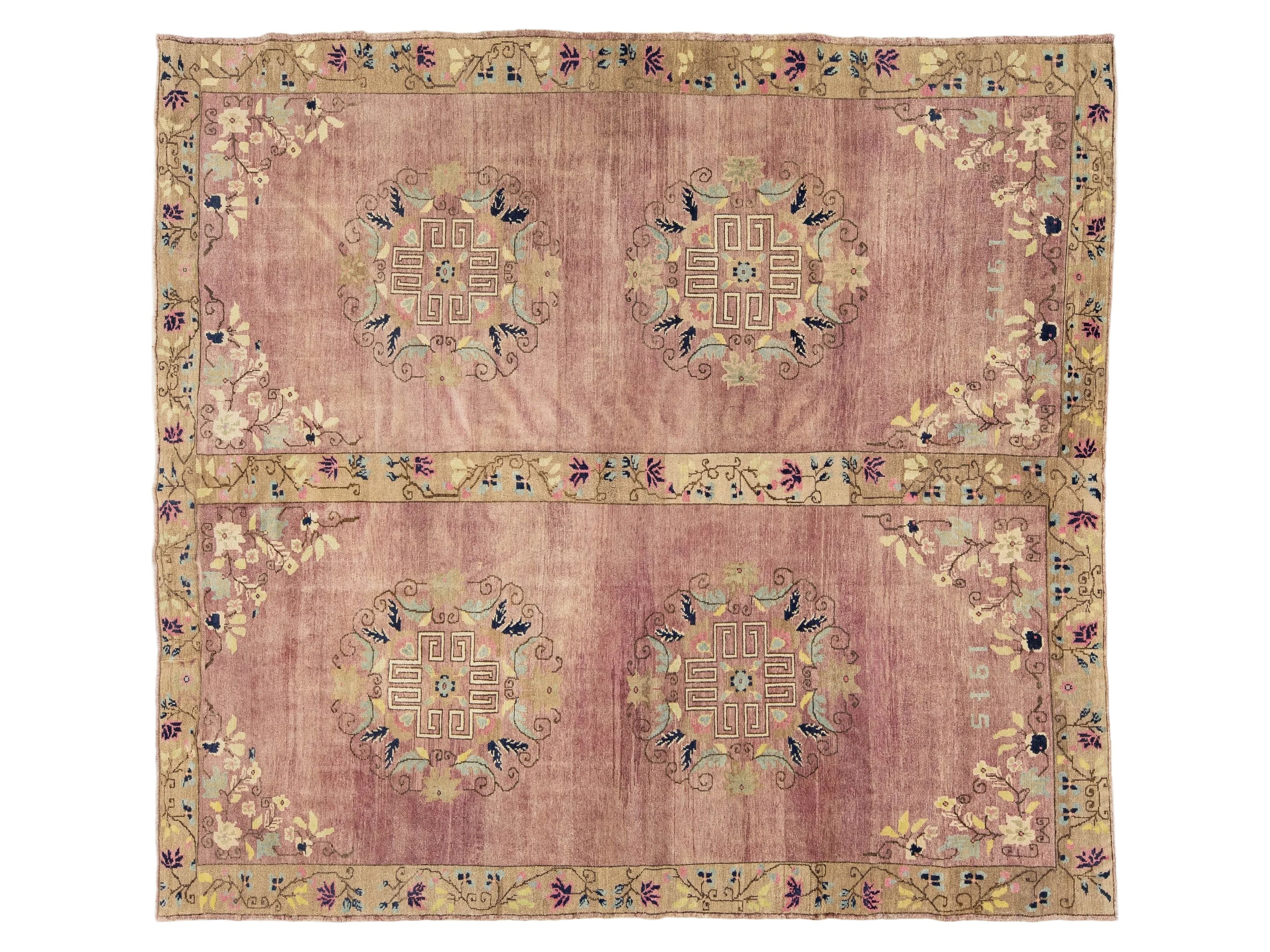 Vintage Turkish Kars Wool Rug 9 X 10