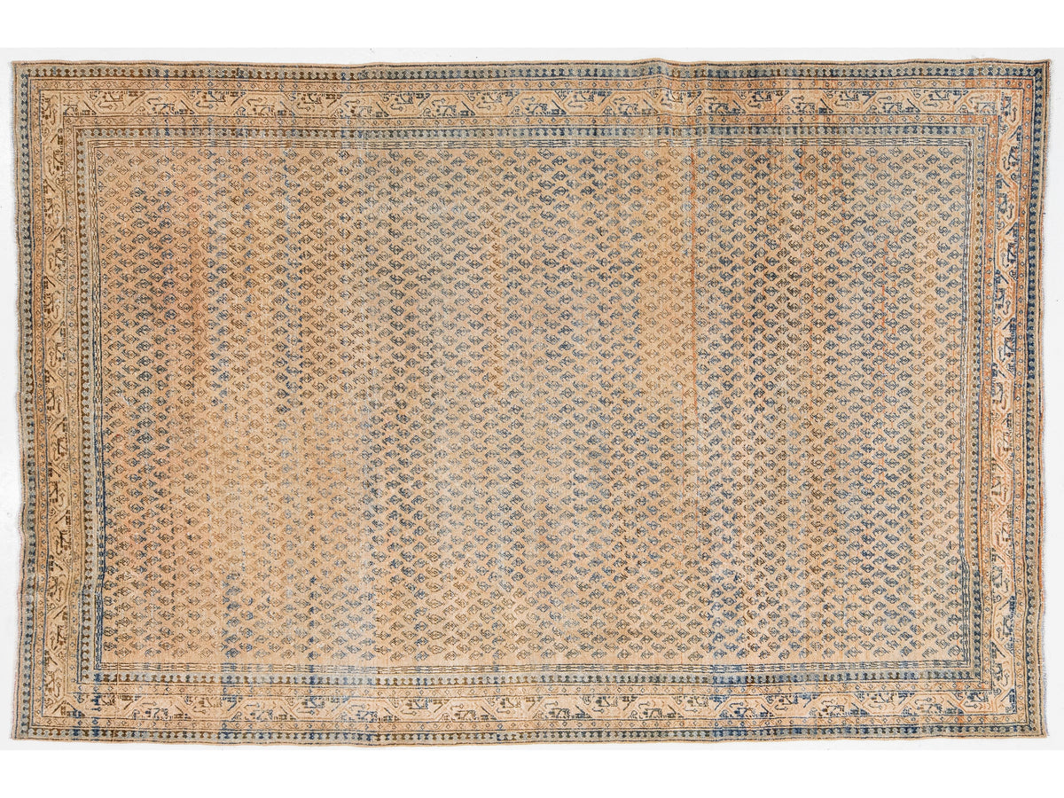 Vintage Turkish Wool Rug 7 X 11