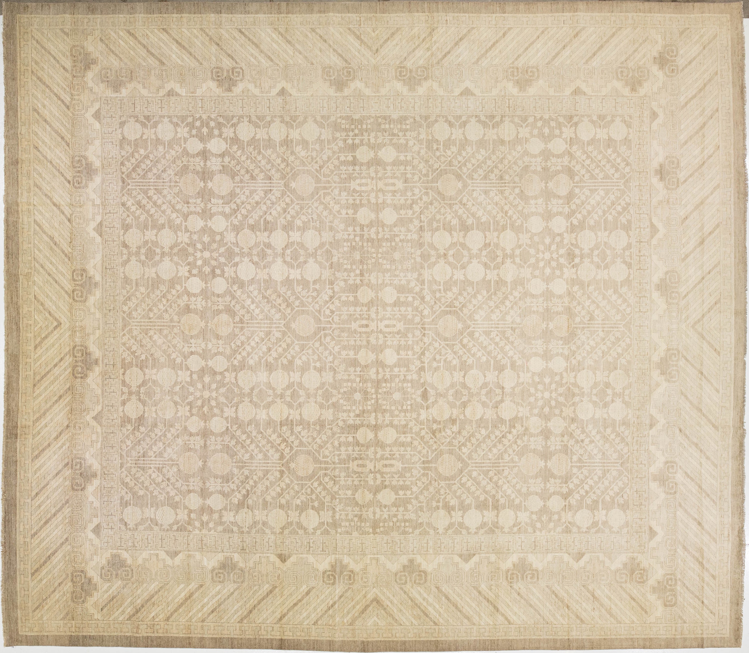Modern Khotan Wool Rug 18 X 20