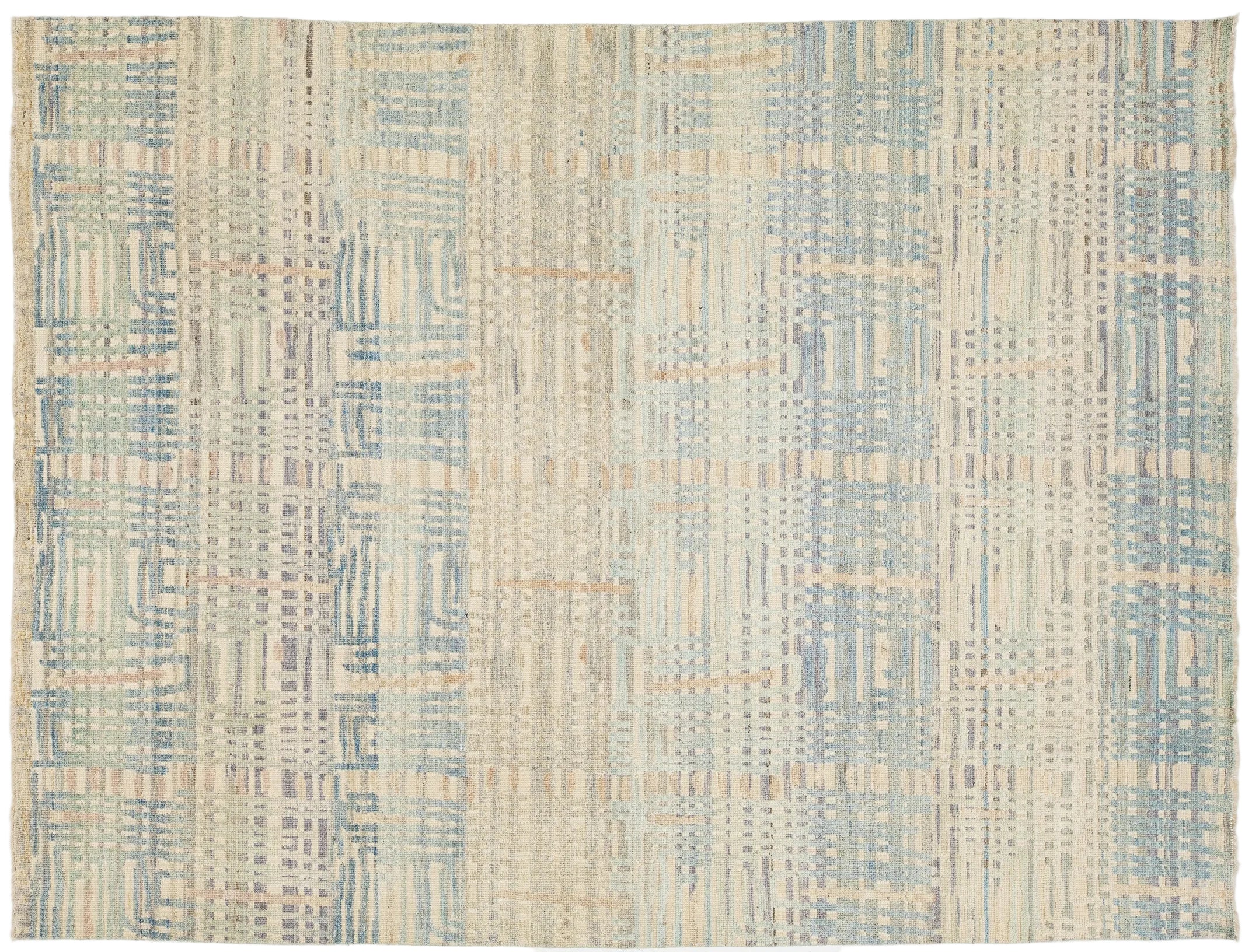 Modern Wool Rug 9 X 12