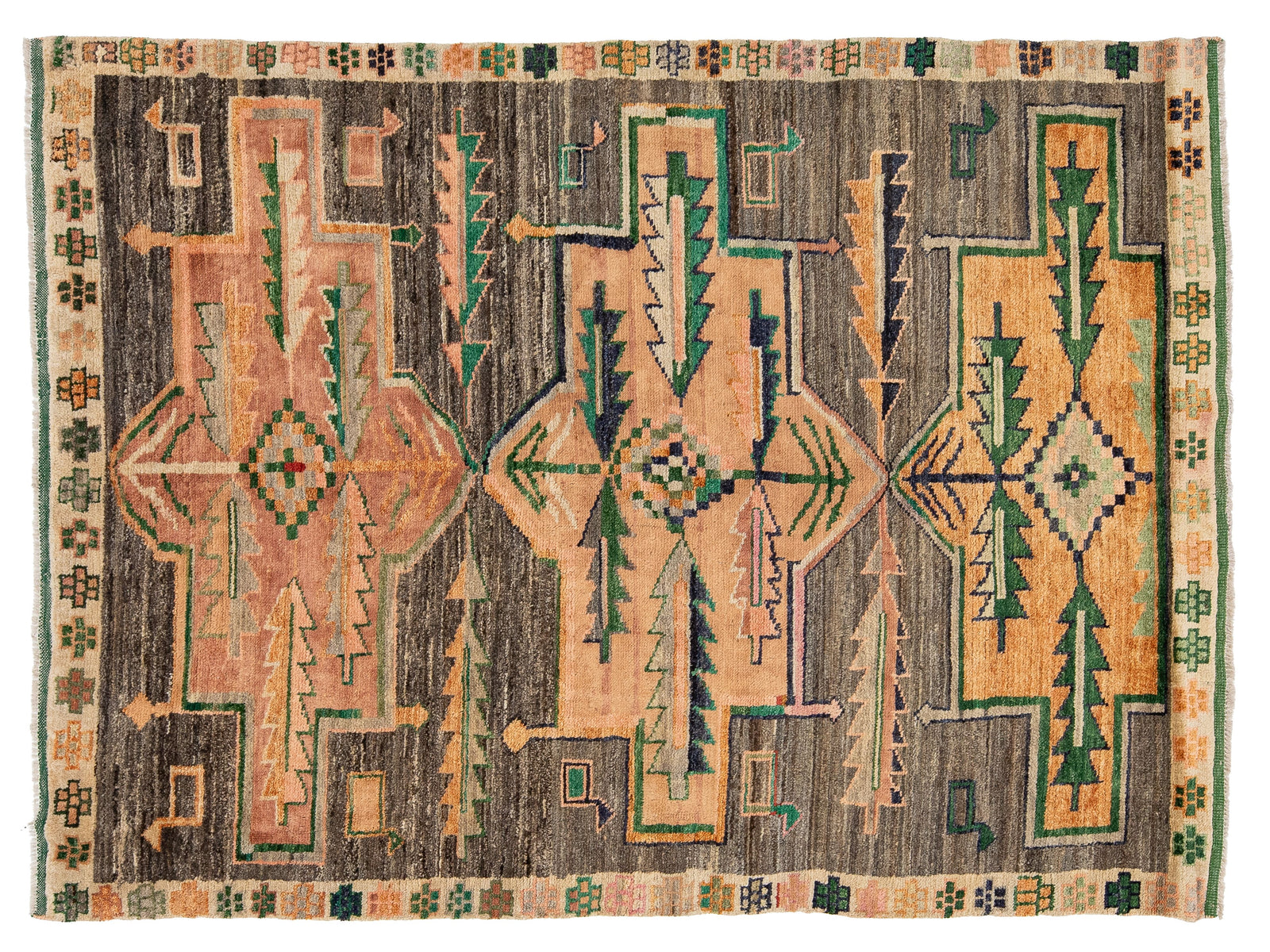 Modern Baluch Wool Rug 6 X 8