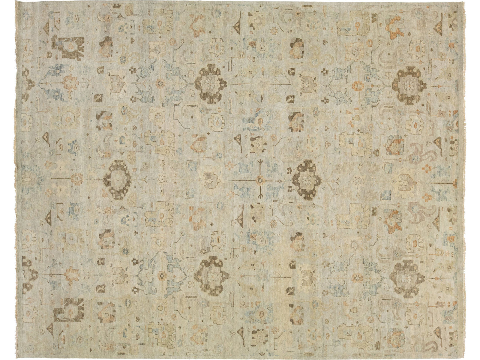 Modern Indian Wool Rug 12 X 15