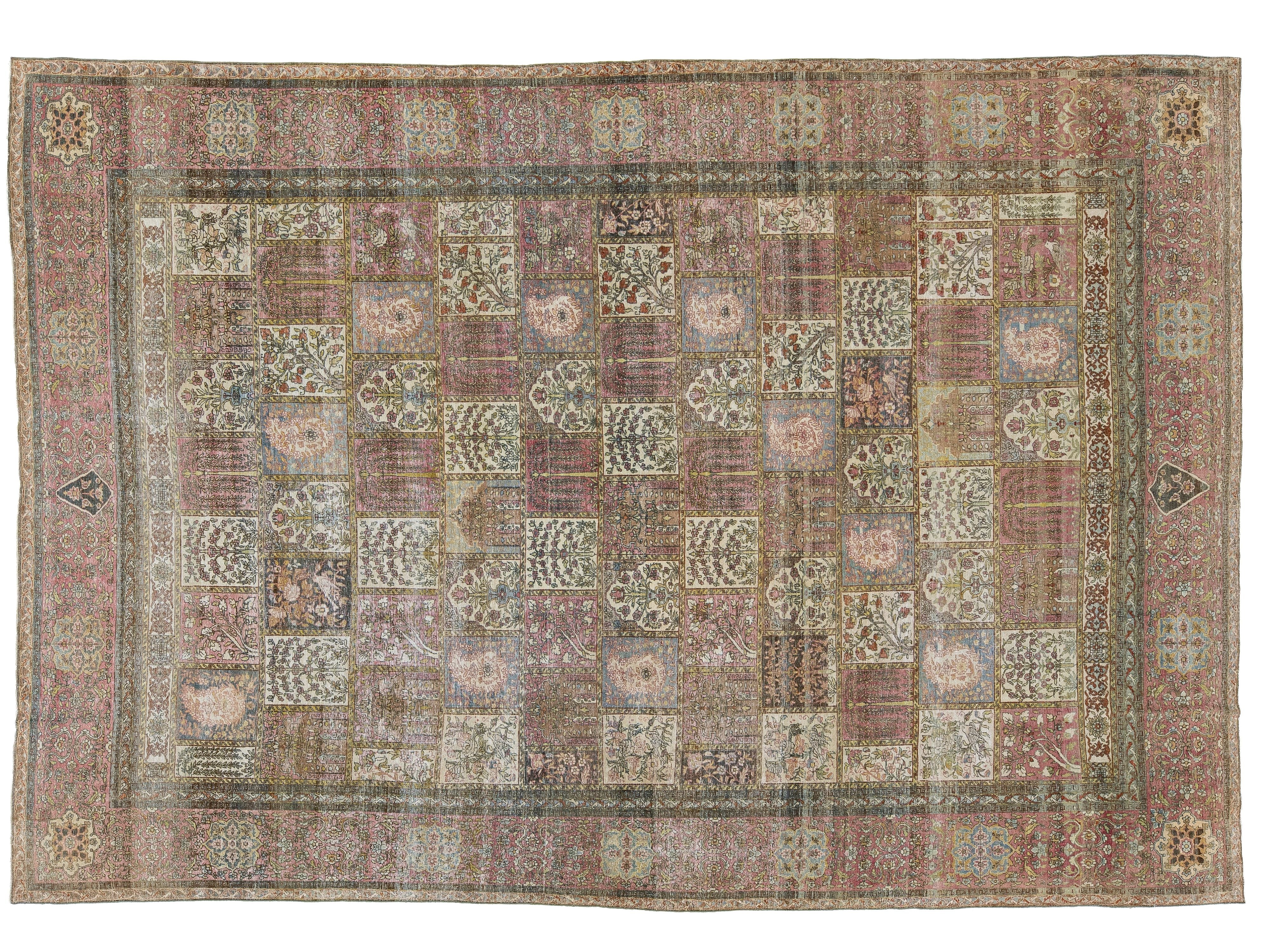 Antique Larestan Wool Rug 10 X 15