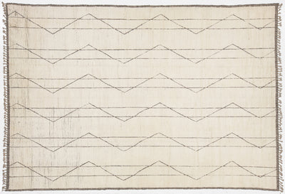 Modern Moroccan Wool Rug 10 X 14